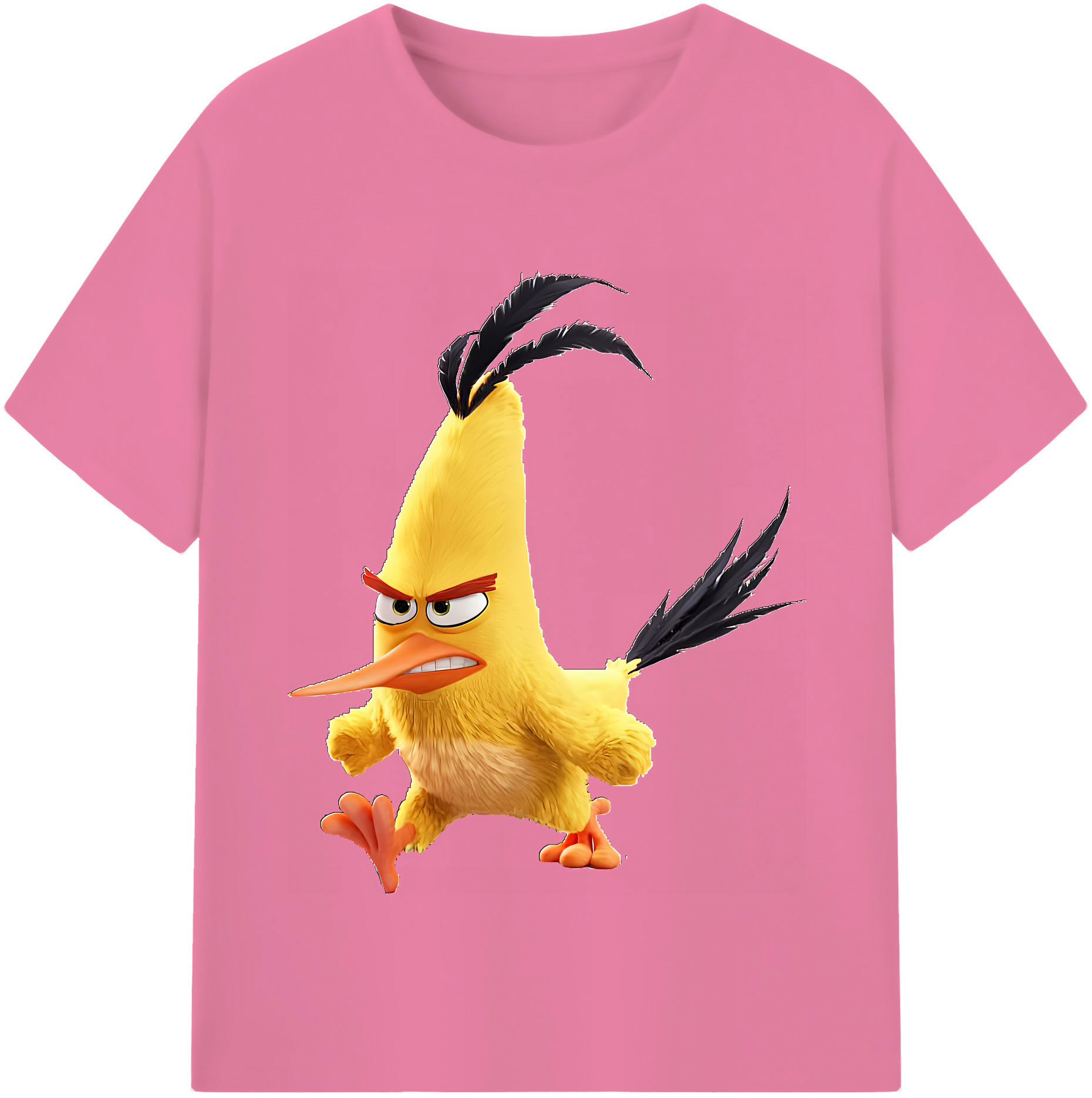 （画像用） Angry Birds アングリーバード 綿100％半袖Tシャツ（フロントプリント）